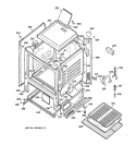 BODY PARTS Diagram and Parts List for JGBS04PPA1WH  General Electric Range