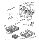BODY PARTS Diagram and Parts List for GSC1200X07  General Electric Dishwasher