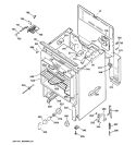 BODY PARTS Diagram and Parts List for JBP63BY2AD  General Electric Range