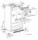 CABINET PARTS Diagram and Parts List for TBX21IAZHRWW  General Electric Refrigerator