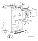 CABINET PARTS Diagram and Parts List for TBX21MAZHRWW  General Electric Refrigerator