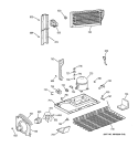 UNIT PARTS Diagram and Parts List for TBX21MAZHRWW  General Electric Refrigerator