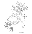 CONTROL PANEL & COOKTOP Diagram and Parts List for JBP79WY2  General Electric Range