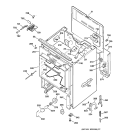 BODY PARTS Diagram and Parts List for JBP79WY2  General Electric Range