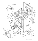 BODY PARTS Diagram and Parts List for JB960BY2  General Electric Range