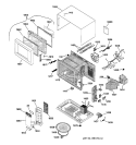 Section Diagram and Parts List for JE740WY01  General Electric Microwave