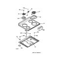 Part Location Diagram of WB17X210 GE Surface Burner Terminal Block Kit