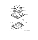 COOKTOP Diagram and Parts List for JBS02LY1WH  General Electric Range