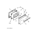 DOOR Diagram and Parts List for JBS02LY1WH  General Electric Range