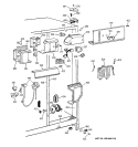 FRESH FOOD SECTION Diagram and Parts List for TFJ22PRZAWW  General Electric Refrigerator
