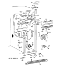FRESH FOOD SECTION Diagram and Parts List for TFJ28PFZAWW  General Electric Refrigerator