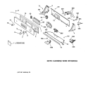 CONTROLS & BACKSPLASH Diagram and Parts List for WPSQ3120T9WW  General Electric Washer