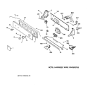 CONTROLS & BACKSPLASH Diagram and Parts List for WBXR1060T8AA  General Electric Washer