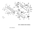 CONTROLS & BACKSPLASH Diagram and Parts List for WMSR2100T8WW  General Electric Washer