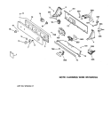 CONTROLS & BACKSPLASH Diagram and Parts List for WIST208JT8WW  General Electric Washer