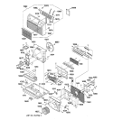 Section Diagram and Parts List for AJHS10DCM1  General Electric Air Conditioner