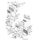Section Diagram and Parts List for AJEH12DCM1  General Electric Air Conditioner