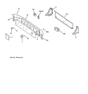 CONTROL ASSEMBLY Diagram and Parts List for DLLR113ET1WB  General Electric Dryer