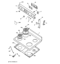 Part Location Diagram of WB36X10038 GE TRIM & BRACKET Assembly