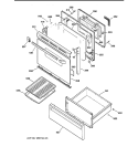 DOOR & DRAWER PARTS Diagram and Parts List for JBP26WY3  General Electric Range