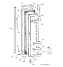 FREEZER DOOR Diagram and Parts List for TPX24BIYFWW  General Electric Refrigerator