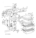 Part Location Diagram of WR17X10034 GE DUCT AIR RETURN