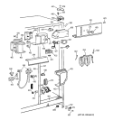 FRESH FOOD SECTION Diagram and Parts List for TFJ25PRZBWW  General Electric Refrigerator