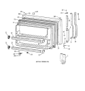 FREEZER DOOR Diagram and Parts List for TBG21JAYJRWW  General Electric Refrigerator