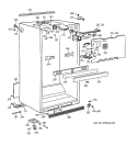 CABINET PARTS Diagram and Parts List for TBG21JAYJRWW  General Electric Refrigerator