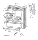 Part Location Diagram of WR71X2592 GE FRONT SHELF FF FULL
