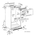 CABINET PARTS Diagram and Parts List for TBG24JAYFRWW  General Electric Refrigerator