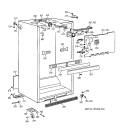 CABINET PARTS Diagram and Parts List for TBH18JAZMRAA  General Electric Refrigerator