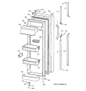 Part Location Diagram of WR12X1056 GE INSERT HANDLE CHANNEL BL