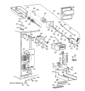 FREEZER SECTION Diagram and Parts List for TPG24BFZCWW  General Electric Refrigerator