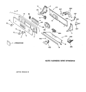 CONTROLS & BACKSPLASH Diagram and Parts List for WPSQ3120TAWW  General Electric Washer
