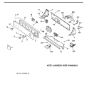 CONTROLS & BACKSPLASH Diagram and Parts List for WMXR3080TAWW  General Electric Washer