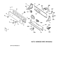 CONTROLS & BACKSPLASH Diagram and Parts List for WMSR2100TAWW  General Electric Washer