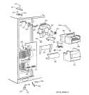 FREEZER SECTION Diagram and Parts List for TPJ24BIZCWW  General Electric Refrigerator