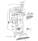 FRESH FOOD SECTION Diagram and Parts List for TPJ24BIZCWW  General Electric Refrigerator