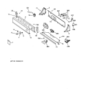 CONTROLS & BACKSPLASH Diagram and Parts List for WLXR1020TAWB  General Electric Washer