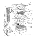 UNIT PARTS Diagram and Parts List for TBX12SAXCRAD  General Electric Refrigerator