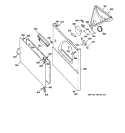 CABINET FRONT Diagram and Parts List for DLB2650RALWW  Hotpoint Dryer