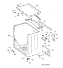 CABINET Diagram and Parts List for NJLR473ET0WW  Hotpoint Dryer