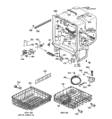 BODY PARTS Diagram and Parts List for HDA930Y-70WW  Hotpoint Dishwasher