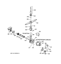 MOTOR - PUMP MECHANISM Diagram and Parts List for HDA930Y-70WW  Hotpoint Dishwasher