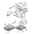 BODY PARTS Diagram and Parts List for HDA300Y-71BA  Hotpoint Dishwasher