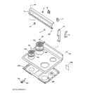COOKTOP Diagram and Parts List for RB526WW1  Hotpoint Range