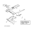 GAS VALVE & BURNER ASSEMBLY Diagram and Parts List for NWXR473GT3WB  Hotpoint Dryer