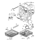 BODY PARTS Diagram and Parts List for HDA930Y-72WW  Hotpoint Dishwasher