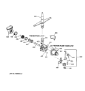 MOTOR - PUMP MECHANISM Diagram and Parts List for HDA930Y-72WW  Hotpoint Dishwasher